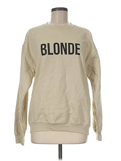 Pre-owned Assorted Brands Sweatshirt In Tan