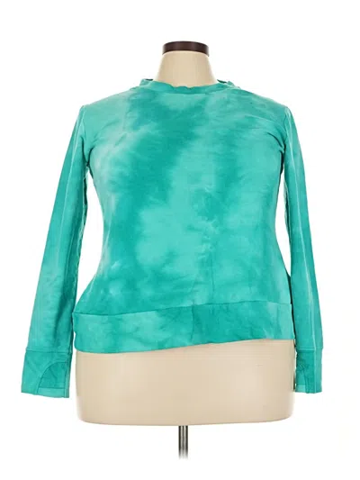 Pre-owned Assorted Brands Sweatshirt In Teal