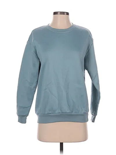 Pre-owned Assorted Brands Sweatshirt In Teal