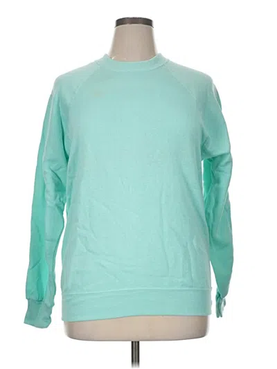 Pre-owned Assorted Brands Sweatshirt In Teal