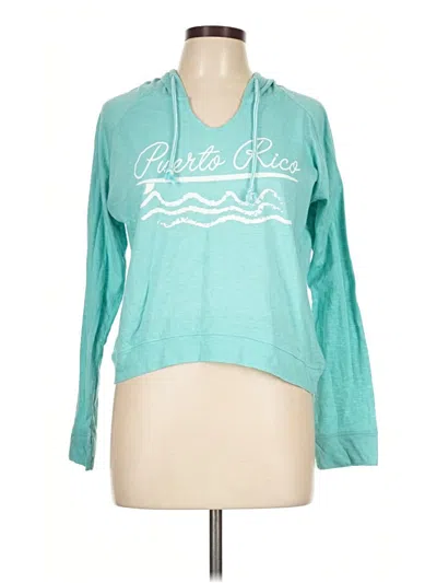 Pre-owned Assorted Brands Sweatshirt In Teal