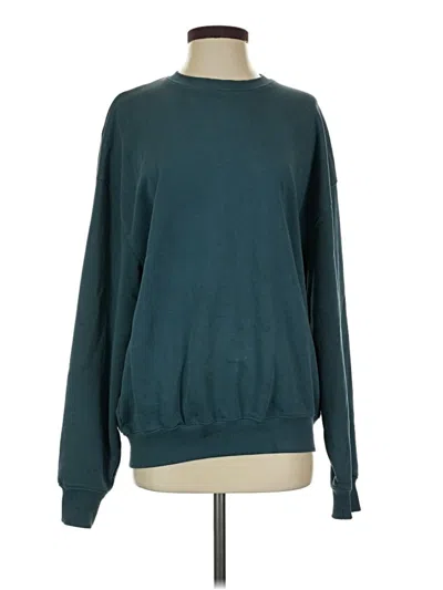 Pre-owned Assorted Brands Sweatshirt In Teal