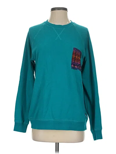 Pre-owned Assorted Brands Sweatshirt In Teal