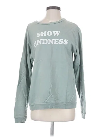 Pre-owned Assorted Brands Sweatshirt In Teal