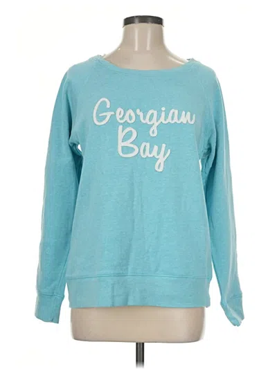 Pre-owned Assorted Brands Sweatshirt In Teal