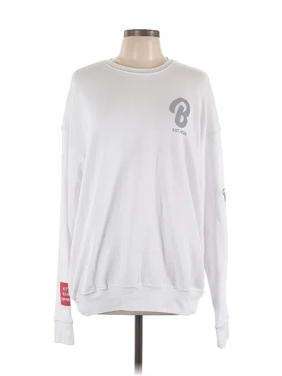 Pre-owned Assorted Brands Sweatshirt In White