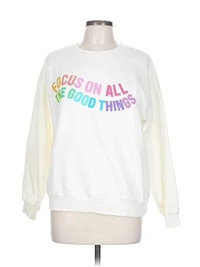 Pre-owned Assorted Brands Sweatshirt In White