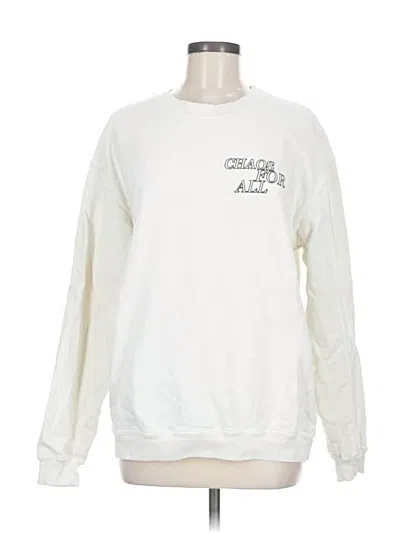 Pre-owned Assorted Brands Sweatshirt In White