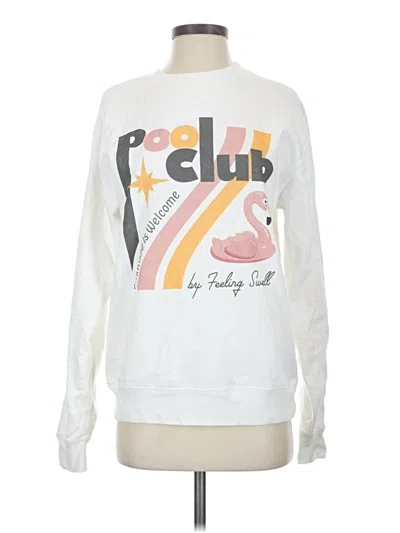 Pre-owned Assorted Brands Sweatshirt In White