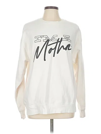 Pre-owned Assorted Brands Sweatshirt In White
