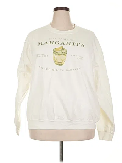 Pre-owned Assorted Brands Sweatshirt In White