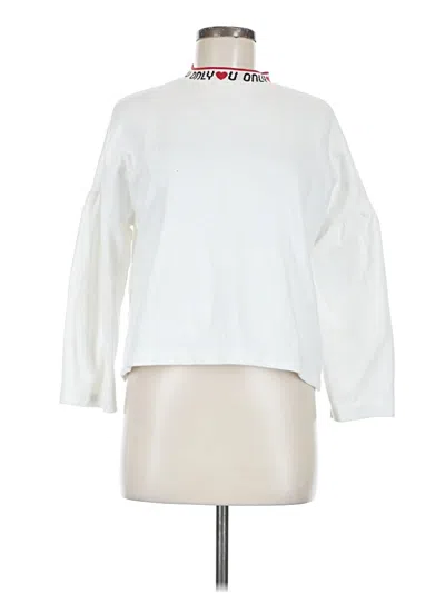Pre-owned Assorted Brands Sweatshirt In White