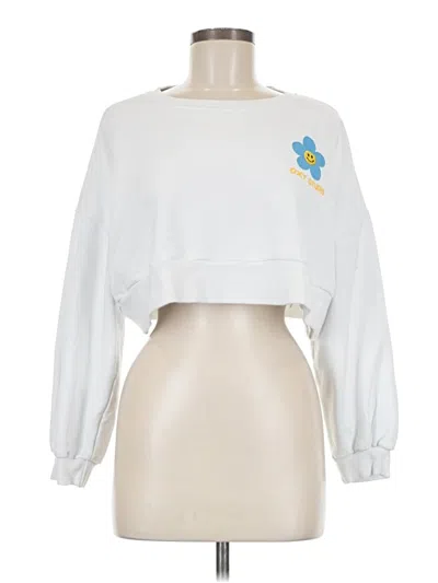 Pre-owned Assorted Brands Sweatshirt In White
