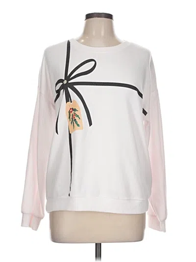 Pre-owned Assorted Brands Sweatshirt In White