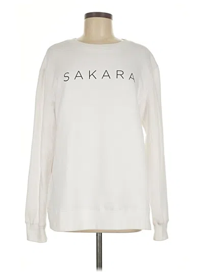Pre-owned Assorted Brands Sweatshirt In White