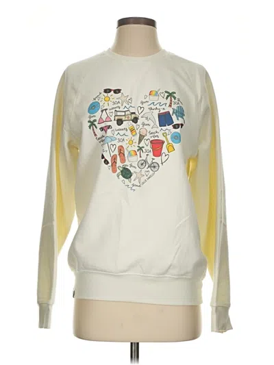 Pre-owned Assorted Brands Sweatshirt In White