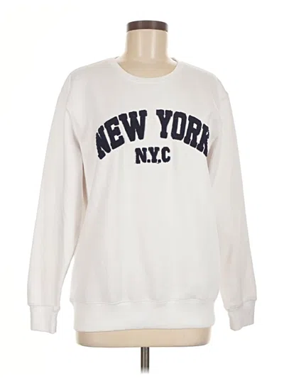 Pre-owned Assorted Brands Sweatshirt In White