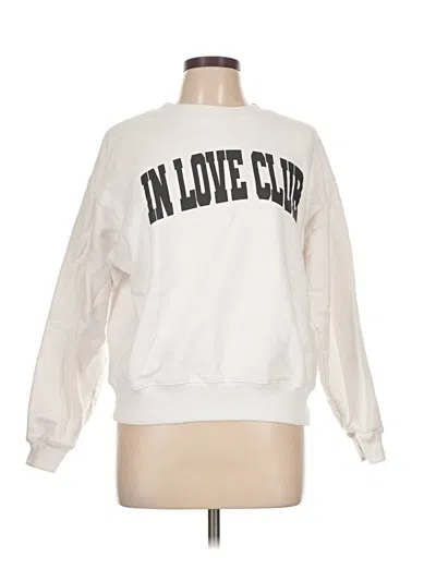 Pre-owned Assorted Brands Sweatshirt In White