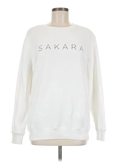 Pre-owned Assorted Brands Sweatshirt In White