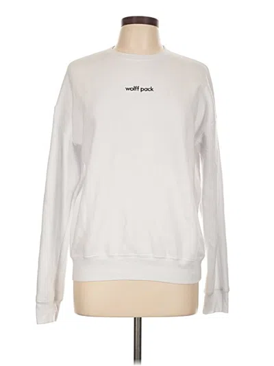 Pre-owned Assorted Brands Sweatshirt In White
