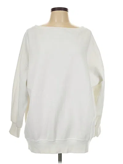 Pre-owned Assorted Brands Sweatshirt In White
