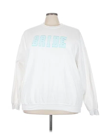 Pre-owned Assorted Brands Sweatshirt In White