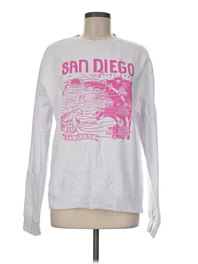 Pre-owned Assorted Brands Sweatshirt In White