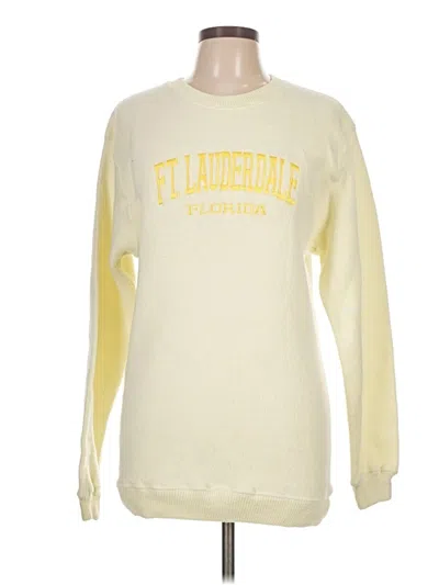 Pre-owned Assorted Brands Sweatshirt In Yellow