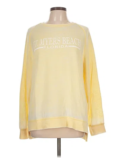Pre-owned Assorted Brands Sweatshirt In Yellow