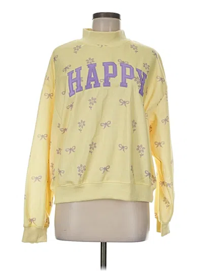 Pre-owned Assorted Brands Sweatshirt In Yellow