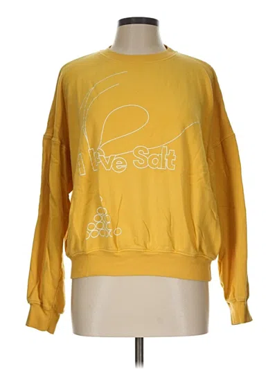 Pre-owned Assorted Brands Sweatshirt In Yellow