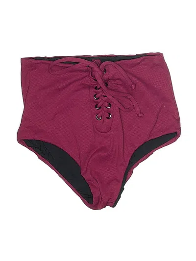 Pre-owned Assorted Brands Swimsuit Bottoms In Burgundy