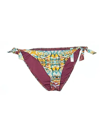 Pre-owned Assorted Brands Swimsuit Bottoms In Burgundy