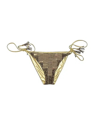 Pre-owned Assorted Brands Swimsuit Bottoms In Gold