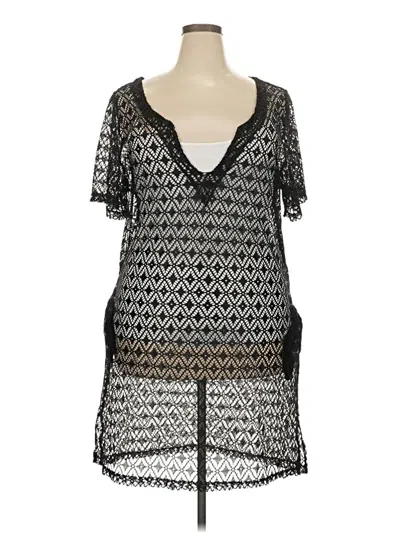 Pre-owned Assorted Brands Swimsuit Cover Up In Black