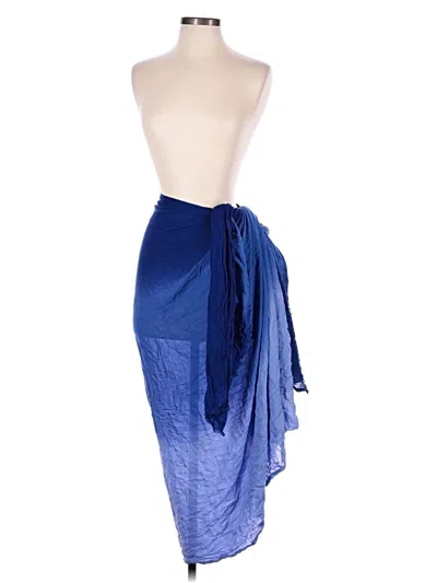 Pre-owned Assorted Brands Swimsuit Cover Up In Blue