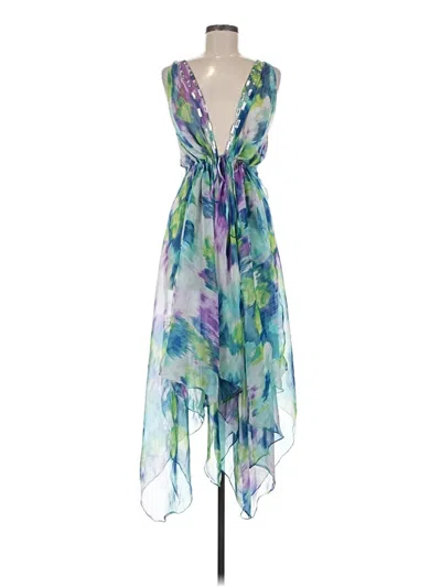 Pre-owned Assorted Brands Swimsuit Cover Up In Blue
