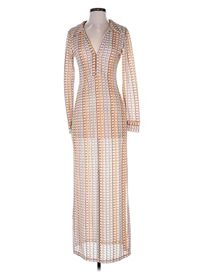 Pre-owned Assorted Brands Swimsuit Cover Up In Brown