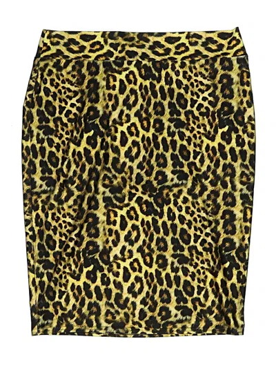 Pre-owned Assorted Brands Swimsuit Cover Up In Gold