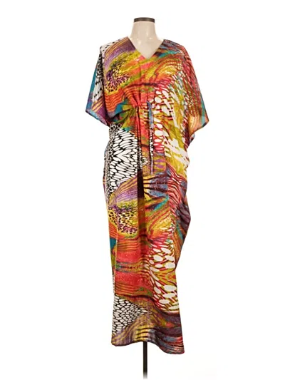 Pre-owned Assorted Brands Swimsuit Cover Up In Green