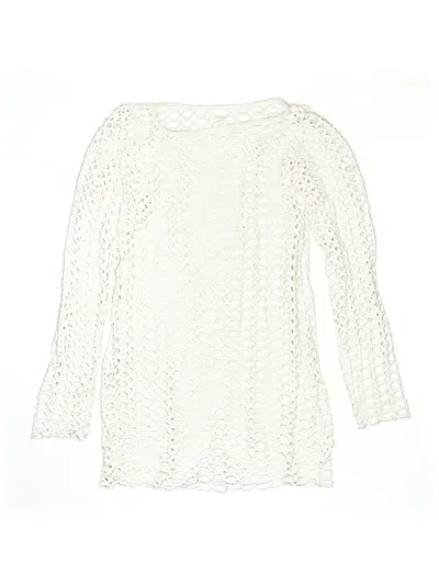 Pre-owned Assorted Brands Swimsuit Cover Up In Ivory
