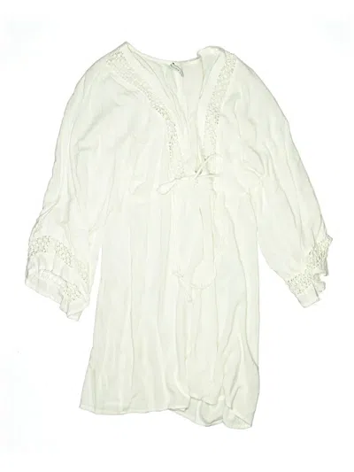 Pre-owned Assorted Brands Swimsuit Cover Up In Ivory
