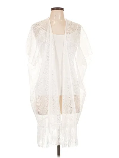 Pre-owned Assorted Brands Swimsuit Cover Up In White