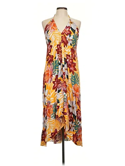 Pre-owned Assorted Brands Swimsuit Cover Up In Yellow