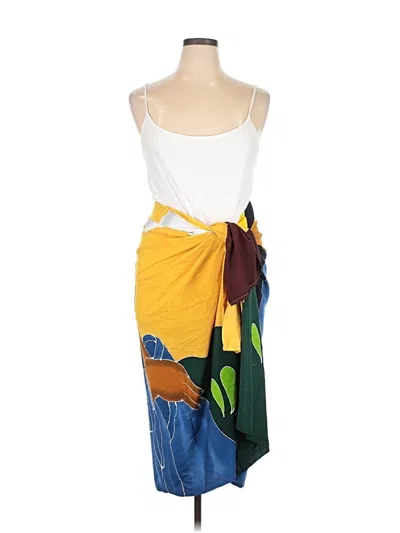 Pre-owned Assorted Brands Swimsuit Cover Up In Yellow