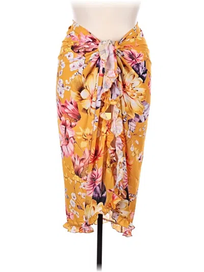 Pre-owned Assorted Brands Swimsuit Cover Up In Yellow