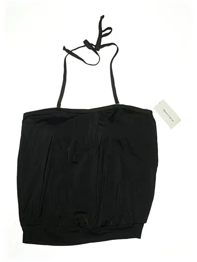 Assorted Brands Swimsuit Top Black Solid Pattern Swimwear