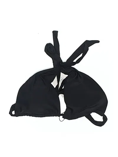 Assorted Brands Swimsuit Top Black Solid Pattern Swimwear