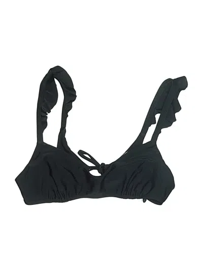 Pre-owned Assorted Brands Swimsuit Top Black Swimwear