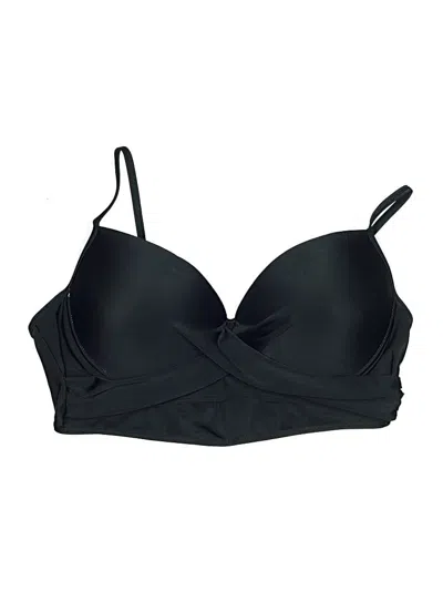 Pre-owned Assorted Brands Swimsuit Top Black Swimwear
